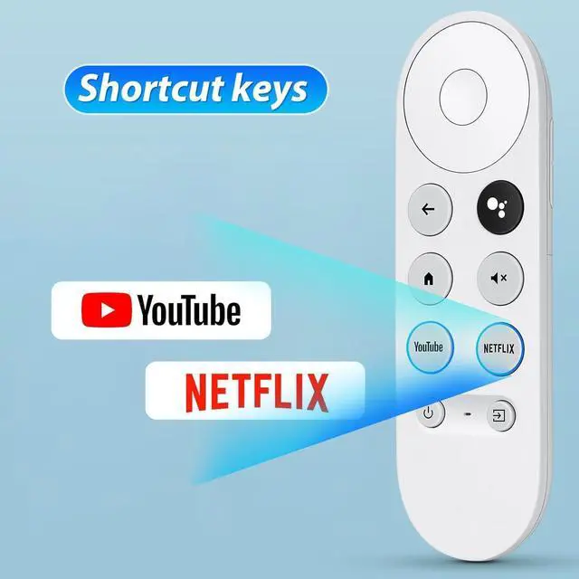 Alt view image 6 of 7 - Replacement Remote for Google Chromecast,for Chromecast with Google TV Remote & Google TV Streamer (Only for Snow Chromecast Google)