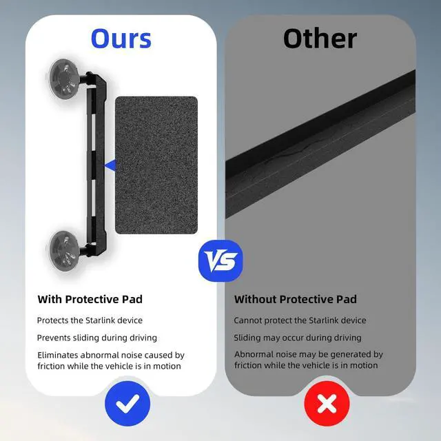 Alt view image 2 of 7 - Starlink Mini Mount, Starlink Mini Suction Cup Mount, Enhanced Suction Cup Design, Easy to Install, Suitable for Starlink Mounts on Car Sunroofs, RVs, Boats and Planes