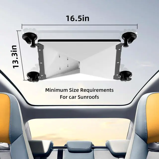 Alt view image 4 of 7 - Starlink Mini Mount, Starlink Mini Suction Cup Mount, Enhanced Suction Cup Design, Easy to Install, Suitable for Starlink Mounts on Car Sunroofs, RVs, Boats and Planes