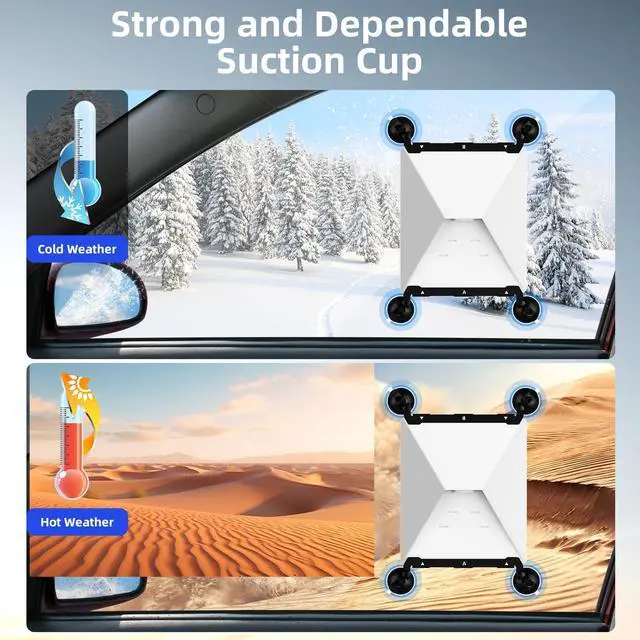 Alt view image 6 of 7 - Starlink Mini Mount, Starlink Mini Suction Cup Mount, Enhanced Suction Cup Design, Easy to Install, Suitable for Starlink Mounts on Car Sunroofs, RVs, Boats and Planes