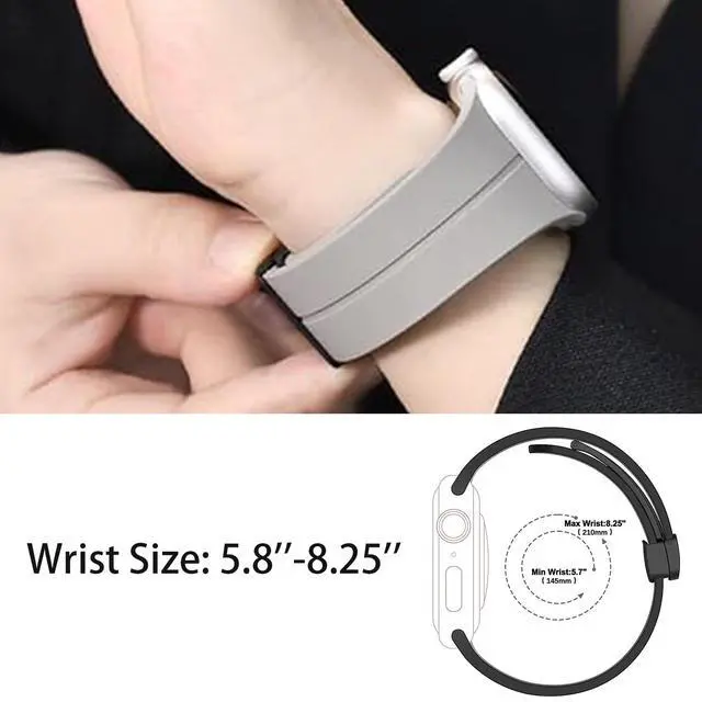 Alt view image 5 of 6 - Compatible with Garmin Venu X1 Bands, Soft Silicone Sport Wristband Replacement Straps Compatible with Garmin Venu X1 Smartwatch