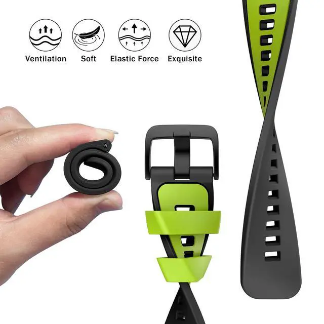 Alt view image 3 of 7 - 22mm Watch Band for Vivoactive 4/Venu 2/3/Gear S3 Frontier/Classic