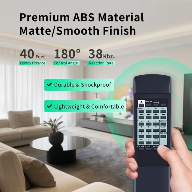 Alt view image 5 of 7 - RC-340C RC340C New Replace Remote Control Fit for Onkyo CD Player DX-C220 DX-C330 DX-C370 DX-C390DX-3800 DX-7011 DX-7555 DX-C110 DX-C100 DX-C200 DX-7211
