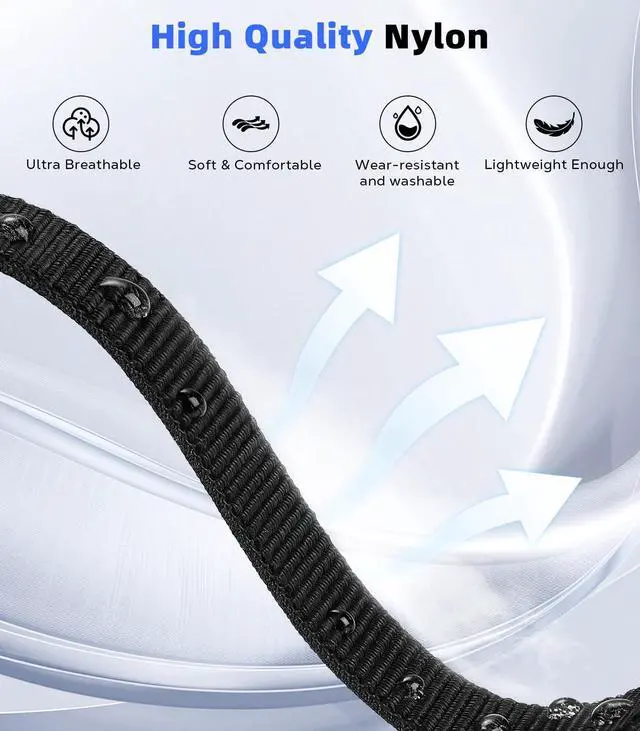 Alt view image 4 of 5 - Loop Bands Compatible with Hume Health Band 1.0 | Soft Breathable Adjustable Nylon Strap, Hook&Loop Closure, Sport Replacement Strap, for Women Men, Fitness Tracker Wristband