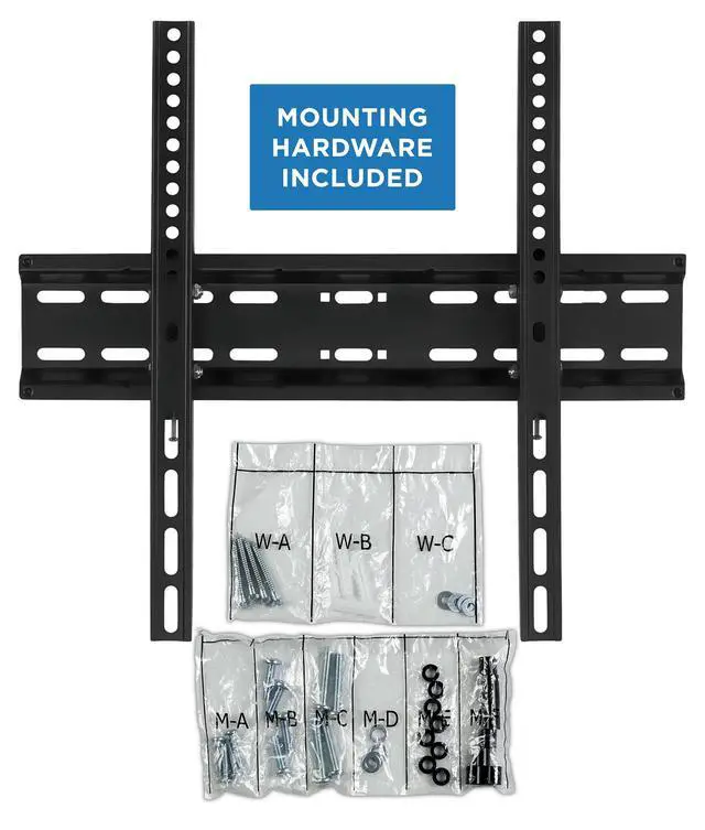 Alt view image 6 of 6 - Tilting TV Wall Mount, 30-55", 77 lbs | Low profile 2" bracket fits LED, LCD & plasma flat screen TVs, max VESA 400x400