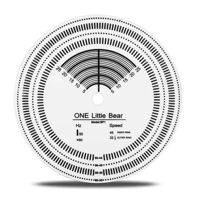 Alt view image 2 of 6 - Nobsound D60 50 / 60Hz Stroboscopic Speed Strobe Light Tachometer Disc for Turntable LP Record Player