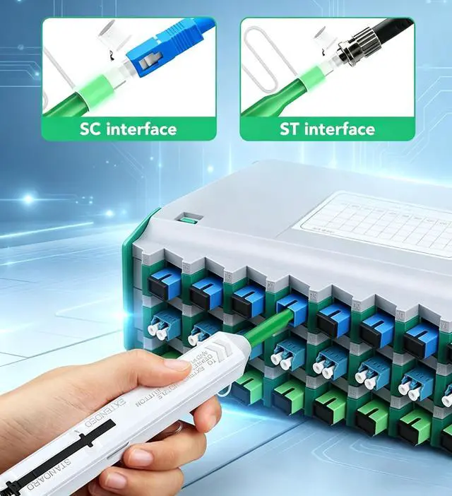 Alt view image 5 of 6 - Fiber Optic Pen Cleaner for SC/ST/FC, 2.5mm UPC/APC Ferrule Cleaner,One-Push Fiber Optic Cleaning Tool with Extendable Probe (2.38 to 3.63), 800+ Cleans per Unit, Anti-Static,- 1 Pack