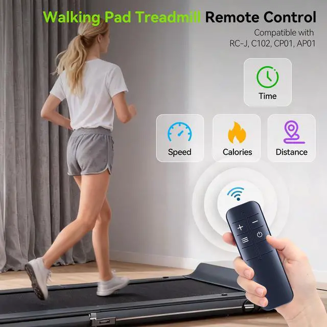 Alt view image 2 of 7 - Replacement Walking Pad Remote Control fit for Yemsd 3 in 1 Portable Under Desk Treadmill RC-J, for Rhythm Fun Treadmill CP01 AP01