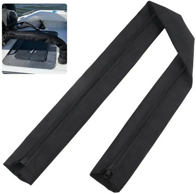 Main image of 48 Inch Zippered Rigging Sleeve,Trolling Motor Cable Organizer Sleeve, Zippered Heavy Duty 600D Waterproof Marine Cable Jacket, Universal Fit for Yacht Cable Management Kit