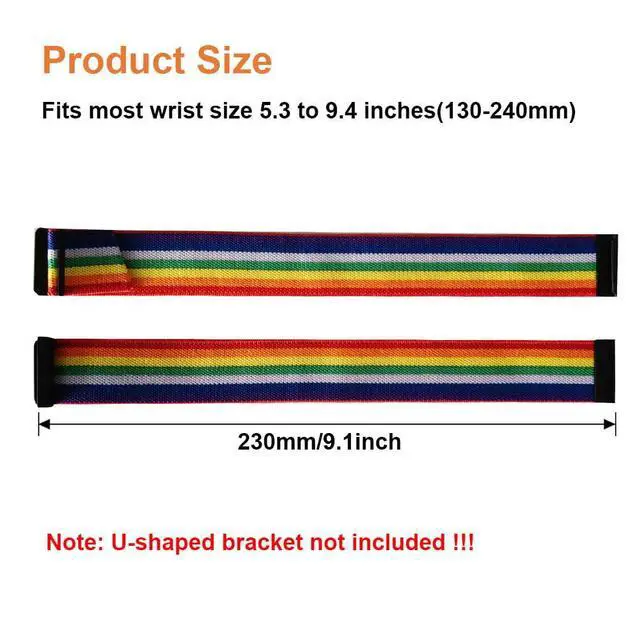 Alt view image 2 of 5 - Stretchy Bands Compatible for WHOOP 5.0 One, Peak and Life - Breathable Nylon Strap Wristband - Soft, Comfort, Durability, Easy to Use and Adjustable Not Compatible for Gen 4