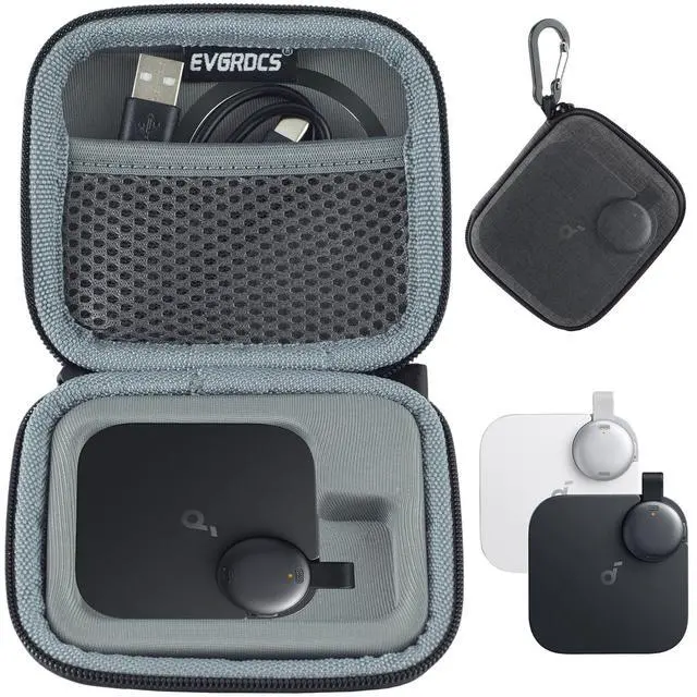Main image of Case for Anker soundcore Work AI Voice Recorder | Made of EVA material, shock-absorbent, waterproof and odor-free. Compact to fit pockets, ideal for meetings and trips