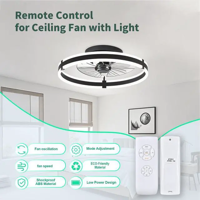 Alt view image 6 of 7 - New Universal Remote Control Replacement for Hunter/Harbor Breeze/Westinghouse/Honeywell/QlACHlP Wireless Ceiling Fan lamp