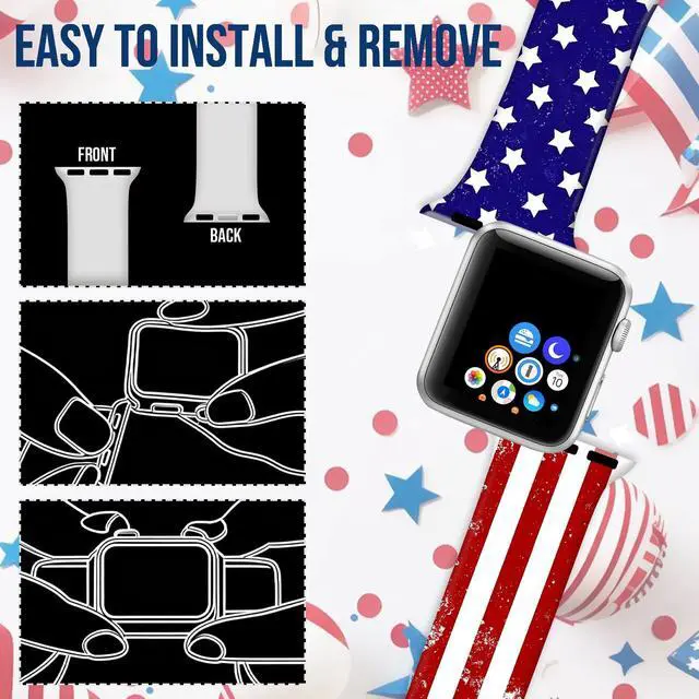 Alt view image 5 of 6 - Holiday Watch Bands Compatible with Apple Watch 38/40/41/42/44/45/46/49mm for Women Men Replacement Silicone Sport Strap for iWatch Series 11/10/9/8/7/6/5/4 Ultra 3/2/1 SE