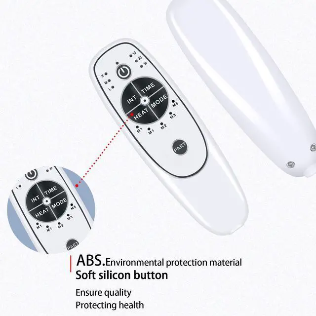 Alt view image 6 of 7 - 8 Pin Female Plug 6 Button Replacement DN-34C Remote Control with Huatean Home Rocker Recliner Chair 028 with Heat and Massage, for Lift Recliner Chair Vibration Massage & Heat