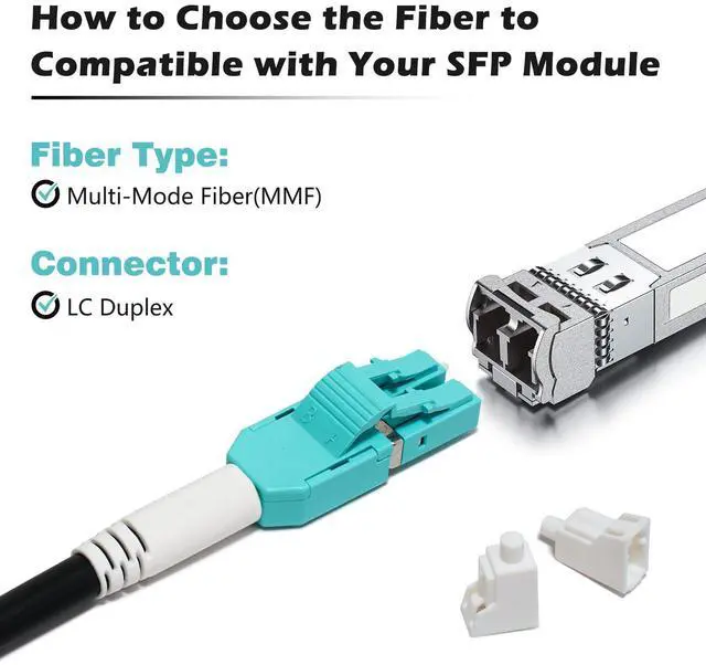 Alt view image 4 of 7 - 10m / 30ft OFNR 5.0mm Diameter OM3 Multimode Fiber Cable LC to LC, Riser Rated Uniboot LC-LC Fiber Optic Patch Cord, Duplex 50/125 MMF Optical Jumper, Black