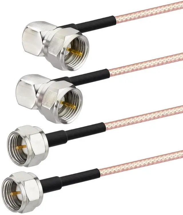 Alt view image 6 of 7 - TV Coax Cable 2ft Slim 75 Ohm RG179 Cables F-Type Connector 2-Pack | flexible 90 Degree coaxial connector for TV HDTV, CATV, Satellite Antenna Cable Box