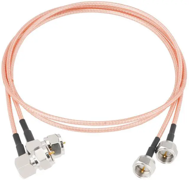 Alt view image 7 of 7 - TV Coax Cable 2ft Slim 75 Ohm RG179 Cables F-Type Connector 2-Pack | flexible 90 Degree coaxial connector for TV HDTV, CATV, Satellite Antenna Cable Box