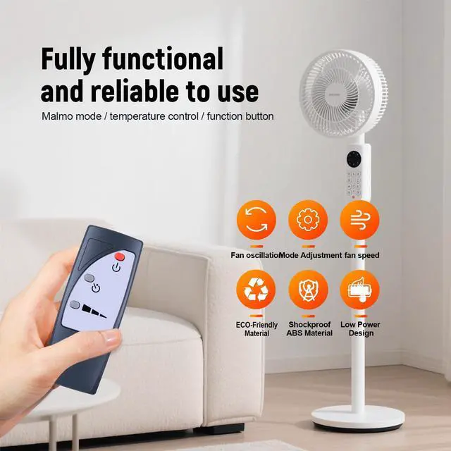 Alt view image 5 of 7 - New Remote Control Replacement for Black+Decker Stand Fan BFSR16B BFSR18B