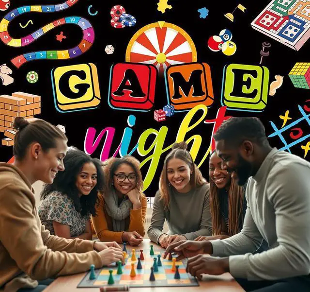 Alt view image 4 of 5 - Game Night Gamble Gaming Board Backdrop 8x6ft | Game Night Adults Photography Background,Chess Card Game On Birthday Party Decoration Photo Booth Props,Vinyl