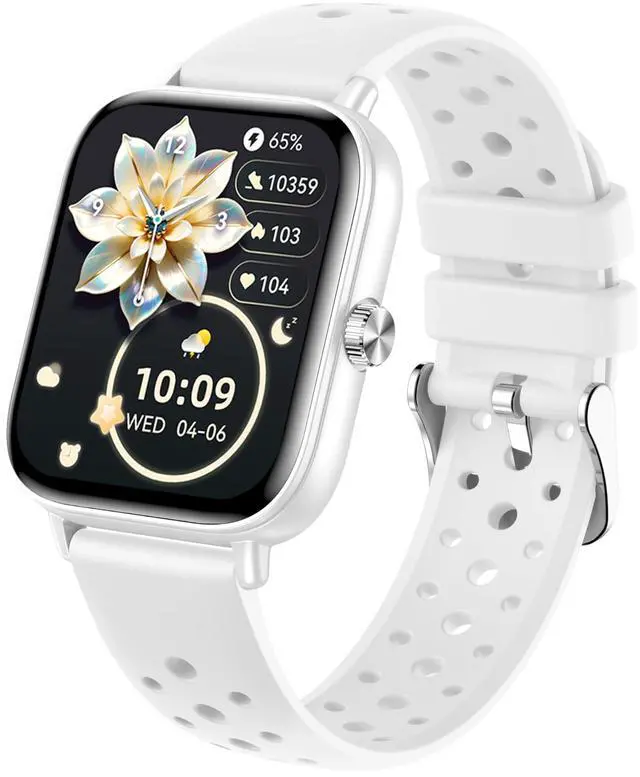 Main image of Smart Watch for Women, 1.83" HD Smartwatch Compatible Android & iOS (Answer/Make Calls), 130+ Sport Modes Fitness Tracker with Heart Rate/Sleep/SpO2 Monitor, IP68 Waterproof(Silver)