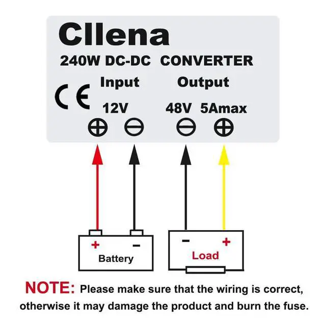 Alt view image 7 of 7 - DC/DC 12V to 48V Boost Converter 5A 240W Step Up Voltage Regulator Module Car Power Supply Voltage Transformer (Input 10V-16V)