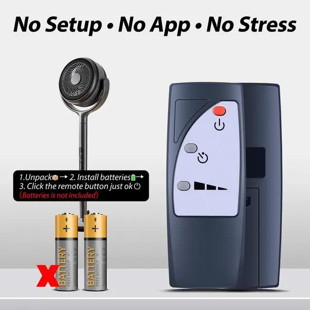Alt view image 6 of 7 - New Remote Control Replacement for Black+Decker Stand Fan BFSR16B BFSR18B