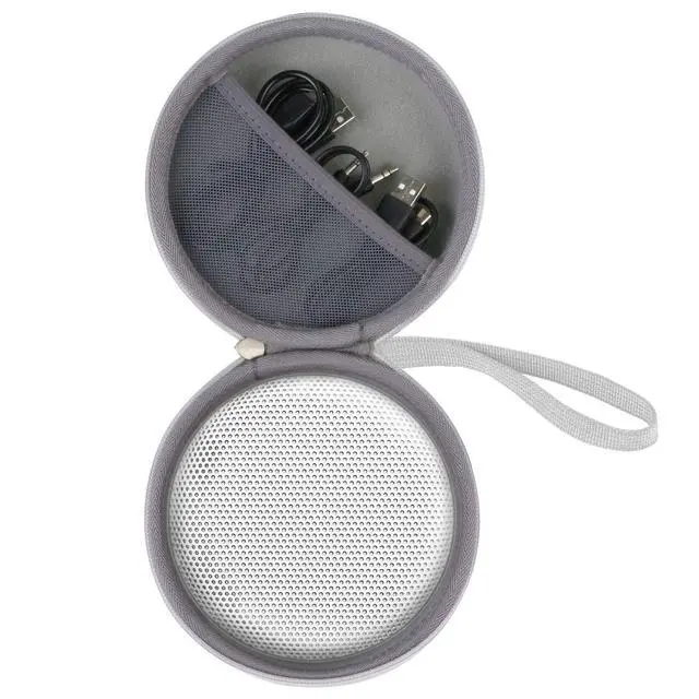 Alt view image 2 of 7 - Hard Case for Bang & Olufsen Beosound A1 2nd Gen Bluetooth,Gray Mist | EVA Hard Shell, Accessory Storage Pocket, Travel-Ready Portable Storage, Hand Strap Portability, Scratch Resistant Interior