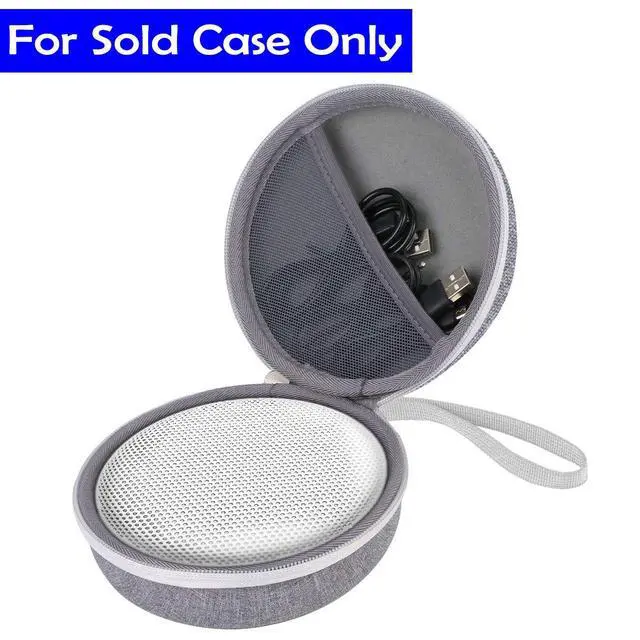 Alt view image 3 of 7 - Hard Case for Bang & Olufsen Beosound A1 2nd Gen Bluetooth,Gray Mist | EVA Hard Shell, Accessory Storage Pocket, Travel-Ready Portable Storage, Hand Strap Portability, Scratch Resistant Interior
