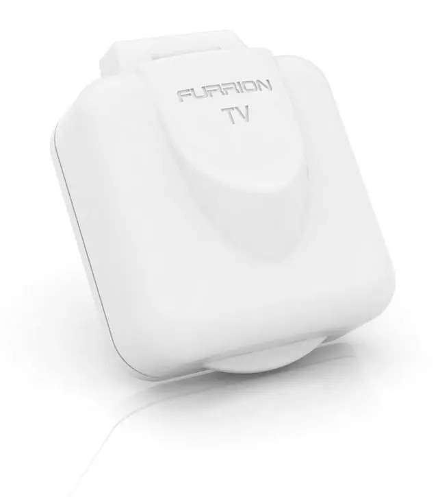 Alt view image 4 of 4 - Mini TV/SAT Inlet Square with F-Type Connector for Coaxial Cable Feed; Marine Grade Weatherproof Sealing (White) - FTVINB-PS