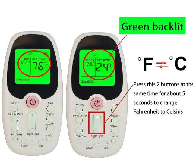 Alt view image 5 of 6 - Replacement Remote Control for Arctic King Midea Comfort-aire Window Air Conditioner R09B/BGE R09B/BGCE R09C/BGCE R06/BGE KSTAT12-1A MWJ5-08ERN1-BI8 WTW-12ER5A KSTAT12-2A