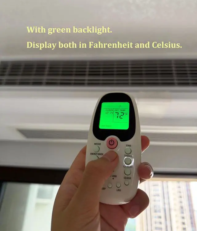 Alt view image 4 of 6 - Replacement Remote Control for Arctic King Midea Comfort-aire Window Air Conditioner R09B/BGE R09B/BGCE R09C/BGCE R06/BGE KSTAT12-1A MWJ5-08ERN1-BI8 WTW-12ER5A KSTAT12-2A