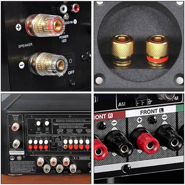 Alt view image 6 of 7 - 4mm Banana Plug Male to Dual Female Splitter 1 to 2 Audio Extension | Cable 14AWG HIFI Speaker Cable with 4mm Banana Plugs Gold-Plated Connector Speaker Wire for Stage & Studio Recording - 1Pair