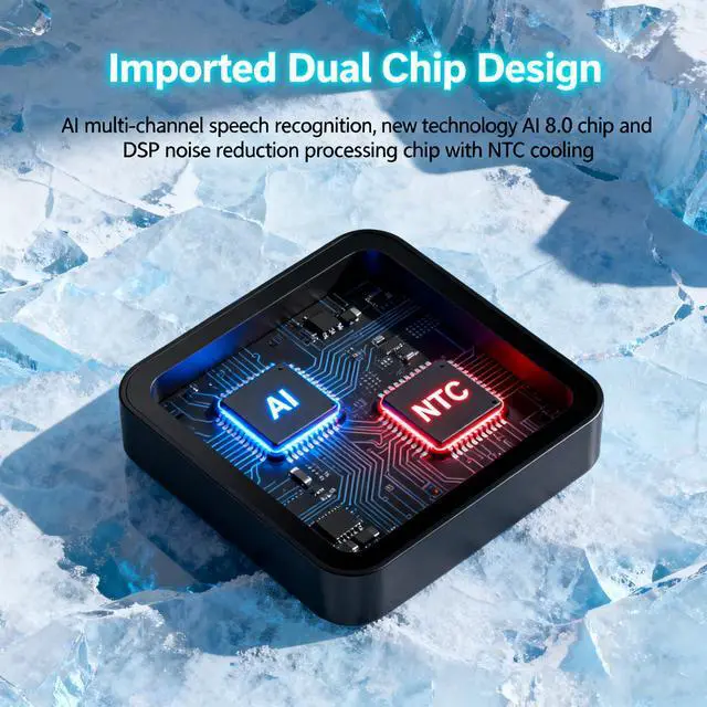 Alt view image 2 of 6 - 2026 New Version Recording Device 9800 Hours Voice Activated Recorder with DSP 5.0-AI Noise Cancellation, Portable Devices for Work, Meetings, Lectures (Black Max 64G)