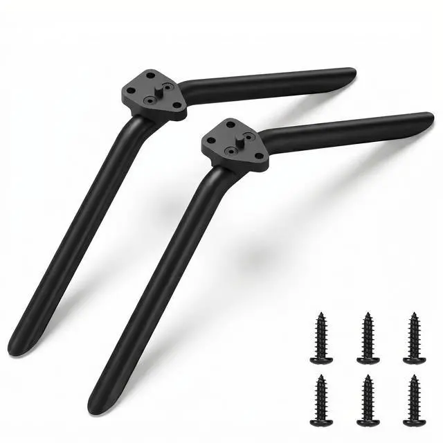 Main image of Metal TV Legs Only for Onn 100068378 & 100012587 Replacement TV Stand Legs for Onn Roku TV Listed wr Anti-Slip Pads, Easy Installation, Heavy Duty Base wr Screws & Instructions