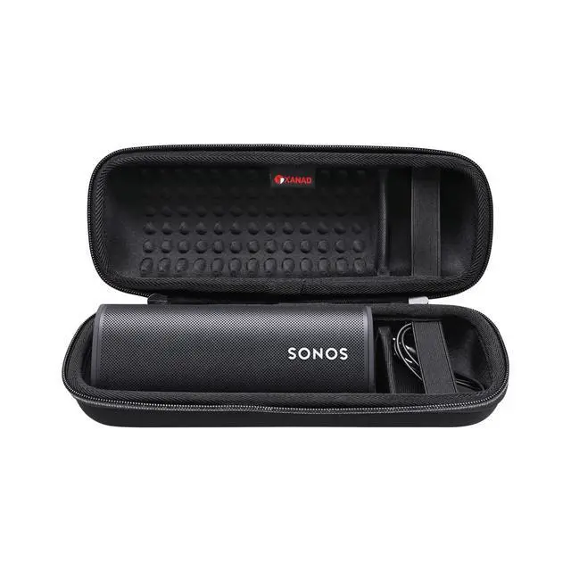 Alt view image 2 of 6 - Case for JBL Flip 4/3 or Flip Essential 2/1 or JBL Grip or Sonos Roam 2/1 Waterproof Portable Speaker, Black
