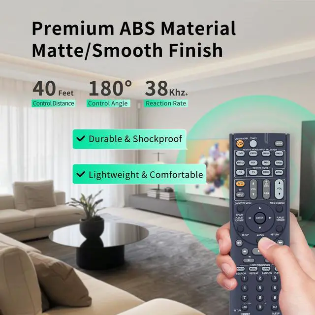 Alt view image 5 of 7 - RC-710M RC710M New Replace Remote Control fit for Onkyo AV Receiver TX-SR333 HT-R560 HT-R393 TX-SR606 TXSR606B TXSR606S SR606S fit for Onkyo 7.1ch Home Theater System HT-S7100 HTS7100