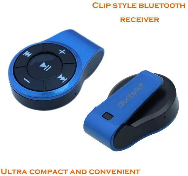 Alt view image 3 of 7 - Clip-on Bluetooth Audio Receiver with Microphone, Wireless Adapter for Headphones and Audio Devices