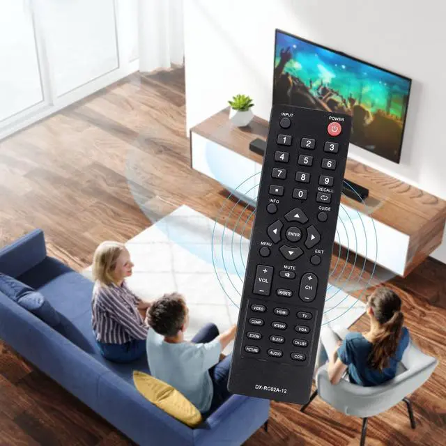 Alt view image 5 of 7 - Universal Replacement Remote Control Fit for All Dynex TV, Include LCD LED HDTV TVs