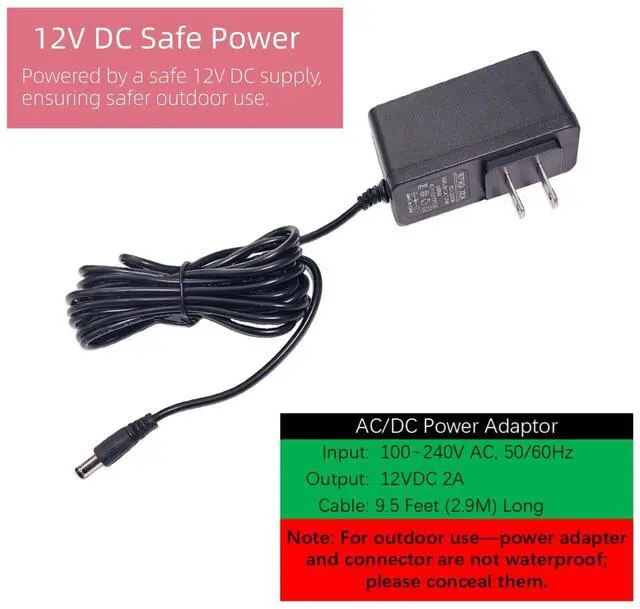 Alt view image 4 of 6 - AC110V Industrial Siren Alarm with Strobe Light, 120dB Loud Horn & Red Beacon, Wi-Fi Smart Socket Compatible (WiFi Socket Not Included), Waterproof Indoor/Outdoor Safety Warning Alarm