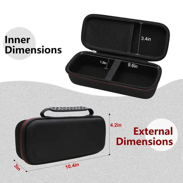 Alt view image 3 of 7 - LTGEM Case for Soundcore Motion 300 Wireless Bluetooth Speaker | Hard EVA Shell, Water-Resistant, Shock Protection, Scratch-Resistant Interior, Portable Travel Storage Case Only