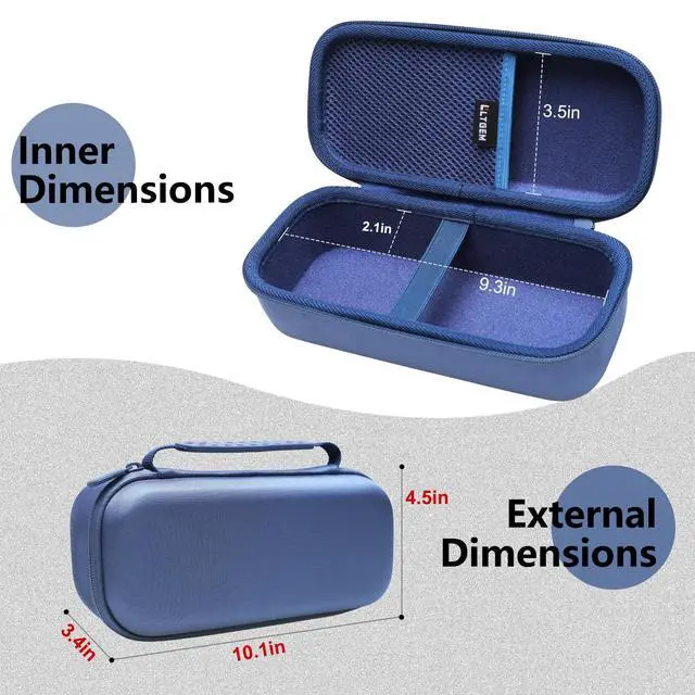 Alt view image 2 of 7 - LTGEM Case for Soundcore Motion 300 Wireless Bluetooth Speaker | Hard EVA Shell, Water-Resistant, Shock Protection, Scratch-Resistant Interior, Portable Travel Storage Case Only