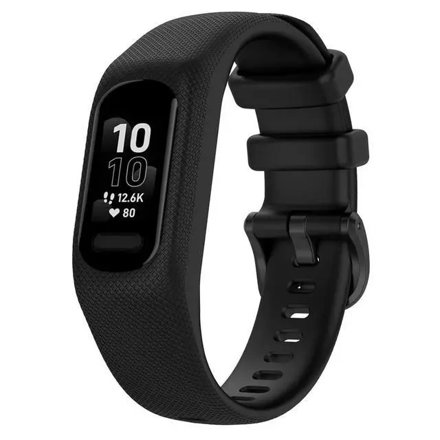 Alt view image 2 of 7 - Watch Band for Garmin Vivosmart 5, 3 Pack Soft Silicone Strap Sports Replacement Band Compatible with Vivosmart 5 for Women Men