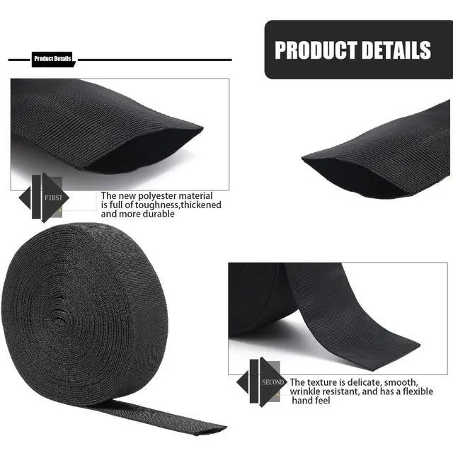 Alt view image 3 of 6 - 33 FT Nylon Hydraulic Hose Protector 1.5 in Sleeve Black Protective Cover Sheath Wrap Cable Sleeve Torch Cutting Wire Cover Management Wrap for Cord Tig
