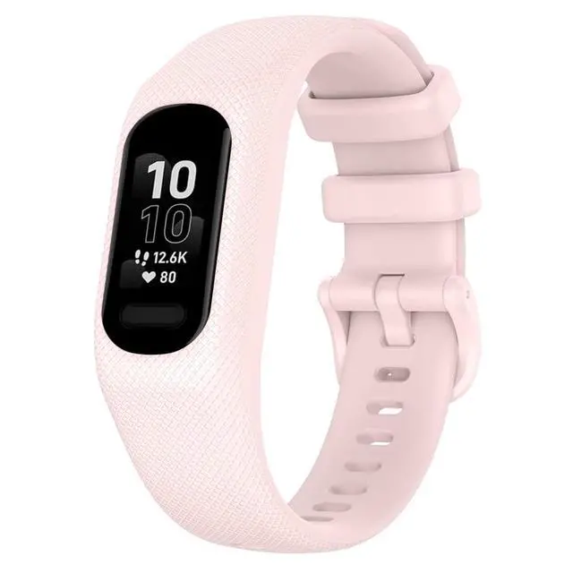 Alt view image 2 of 7 - Watch Band for Garmin Vivosmart 5, 3 Pack Soft Silicone Strap Sports Replacement Band Compatible with Vivosmart 5 for Women Men