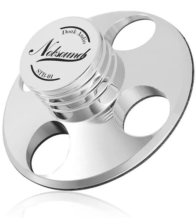 Main image of STB-01 LP Vinyl Turntables Metal Disc Stabilizer Record Weight HiFi (Silver)