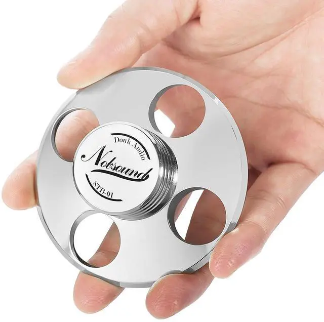 Alt view image 6 of 6 - STB-01 LP Vinyl Turntables Metal Disc Stabilizer Record Weight HiFi (Silver)