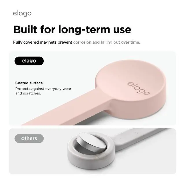 Alt view image 4 of 6 - 3 Pack Magnetic Cable Ties | Premium Silicone Cord Organizer, Reusable Strong Magnet Cable Organizer, Elegant Desk Management Solution (Lovely Pink)