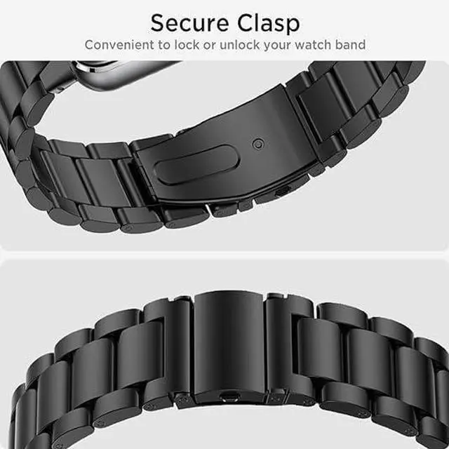 Alt view image 5 of 7 - Metal Strap for Samsung Galaxy Fit 3 Stainless Steel Bracelet Replacement Wristband