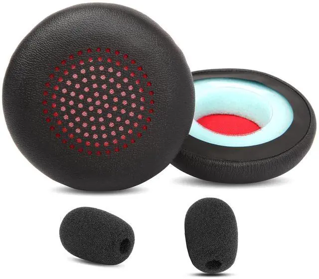 Main image of Earpads Cushion Replacement Compatible with Poly Voyager 4310 UC/Voyager 4320 UC/Voyager Focus UC B825/Voyager Focus 2 UC USB-A/Plantronics Poly Blackwire 5220/5210/5200/7225 Headsets