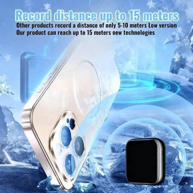 Alt view image 6 of 6 - 2026 New Version Recording Device 9800 Hours Voice Activated Recorder with DSP 5.0-AI Noise Cancellation, Portable Devices for Work, Meetings, Lectures (Black Max 64G)